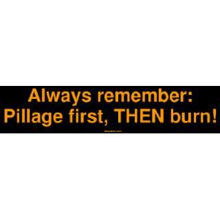  Always remember Pillage first, THEN burn MINIATURE 