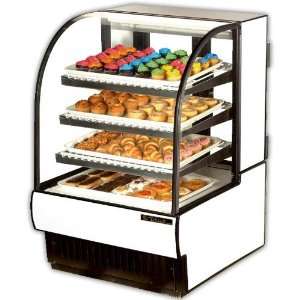  Curved Glass Non Refrigerated Dry Bakery Case, 32 Inch 