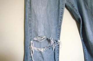 Abercrombie & Fitch Destroyed Well Worn Denim Jeans 6L  