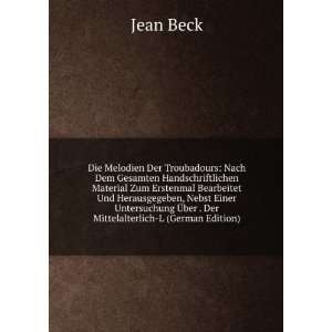   Ã?ber . Der Mittelalterlich L (German Edition) Jean Beck Books
