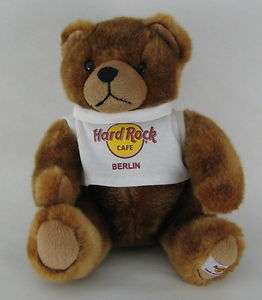 Hard Rock Cafe Berlin Germany Plush Stuffed Animal Teddy Bear Tshirt T 