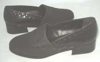 NIB BERNARDO Black Leather Loafer SHOES $120 7 N  