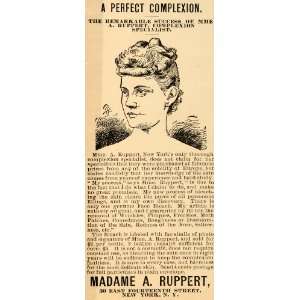   Ad Madame Ruppert Face Bleach Complexion Skin Pore   Original Print Ad