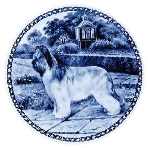 Briard Danish Blue Porcelain Plate 