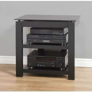   SL Series Three Shelf Audio / Video Stand in Black Furniture & Decor