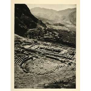  1935 Delphi Greece Temple Apollo Oracle Pleistos Valley 