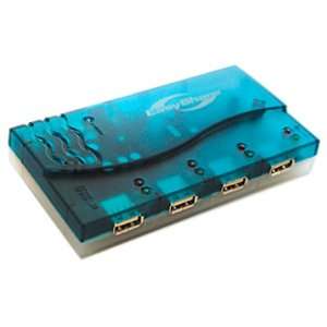  iREZ Easyshare USB Hub (Blue) Electronics