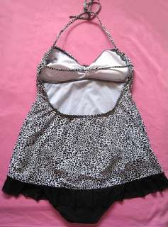 super cute mesh accents kenneth cole one piece skirted swimsuit m nwt 