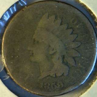 1859 Indian Head Cent   Penny Coin Copper Nickel Variety #1 Lot #1 