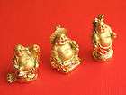 LAUGHING BUDDHA RESIN FIGURES 2 50MM HIGH THAILAND 