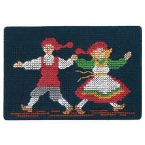  Dancing Nissar on Navy Blue Card Kit (cross stitch) Toys & Games