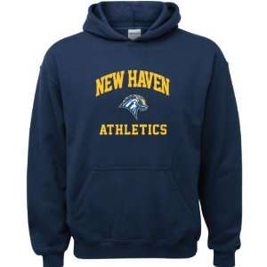 New Haven Chargers Navy Youth Athletics Arch Hooded Sweatshirt