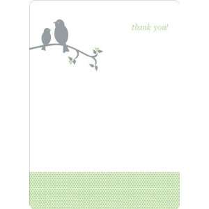  Thank You Card for Classic Bird Baby Shower Invitation 