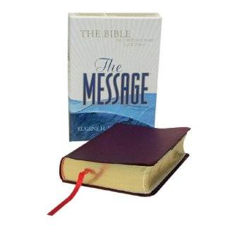  Compact Burgundy Bonded Leather The Bible in Contemporary Language 