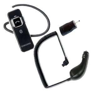  Bluetooth Headset and Vehicle Car Charger with Bluetooth Adapter 