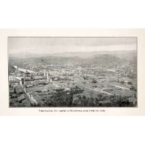  1910 Print Tegucigalpa Tegus Honduras Cityscape Central 