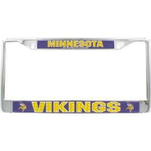 Minnesota Vikings Chrome License Plate Frame (Purple)  