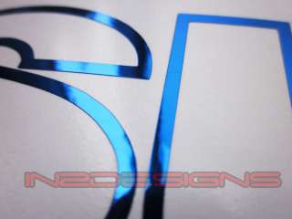 Suzuki BLUE CHROME Decal Stickers graphics Large GSXR HAYABUSA  