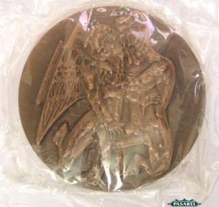 Biblical Bronze Medal Of Jacob & The Angel 1976 Judaica  