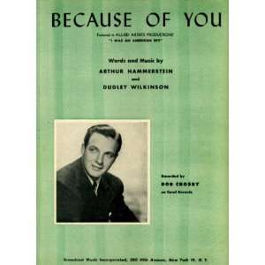   You Vintage 1940 Sheet Music Recorded by Bob Crosby 