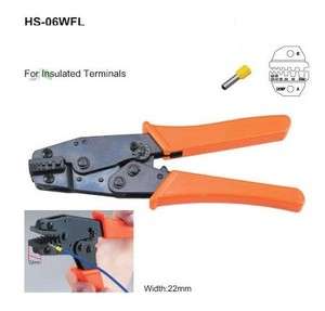 Insulated Terminals Crimper Plier 24 10AWG 0.25 6.0mm² 22mm Width Die 