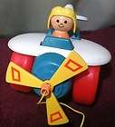 Vintage Fisher Price Pull Airplane (#171) 1980
