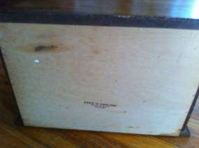 Vintage Large Wood Wooden Roll Top Country Breadbox Bread Box 