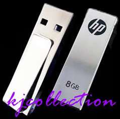 HP v210w 8GB 8G USB Flash Pen Drive Disk Clip Metal  