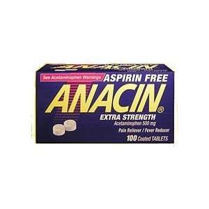  Anacin Aspirin Free Extra Strength Caplets 100 Health 