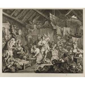   Hogarth   24 x 20 inches   Strolling Actresses Dressing in a Barn