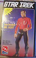 Star Trek Mr. Scott 12 figure AMT Ertl Model Kit MIB  