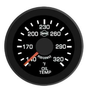   ISSPRO EV 2 Oil Temperature Gauge 140 320 degrees F Automotive