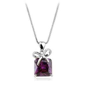  Perfect Gift   High Quality Ribbon Pendant with Purple 