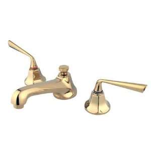  WIDESPREAD LAVATORY FAUCET W/ZL HANDLE Polished Brass 
