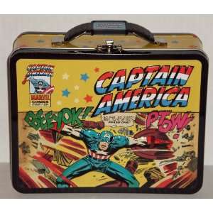   Captain America Phase One Embossed Metal Lunch Box 