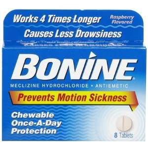  Bonine Motion Sickness Tablets Raspberry 8 ct. (Quantity 