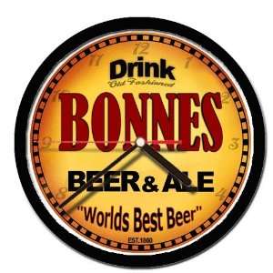  BONNES beer and ale cerveza wall clock 