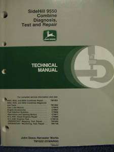 John Deere 9550 Sidehill Combine Technical Manual  