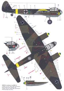 Techmod Decals 1/48 JUNKERS Ju 88A Bomber  