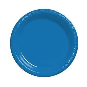  True Blue Luncheon Plate, Plastic, Solid Bulk (12pks Case 
