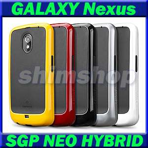Samsung Google Galaxy Nexus I9250 Black SGP Neo Hybrid Case Cover 