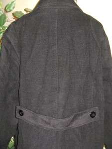 Jones New York womens winter Alpaca Wool blend black coat jacket plus 
