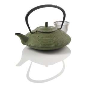  Teavana Small Dragonfly Cast Iron Teapot, Green Kitchen 