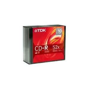  TDK 52x CD R Media Electronics