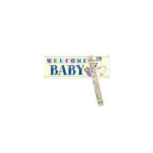  Stork Welcome Baby Banner