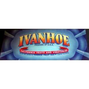  Limited Ivanhoe Crate Label, 1940s 