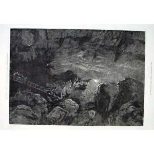  Mamouth Cave Kentucky The Dome Antique Print 1876