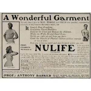  1907 Ad Munter Nulife Support Garment Corset Quackery 