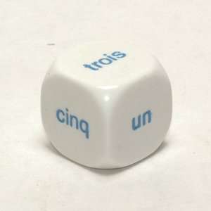  French Words 1 6 Dice, 20mm d6 Toys & Games