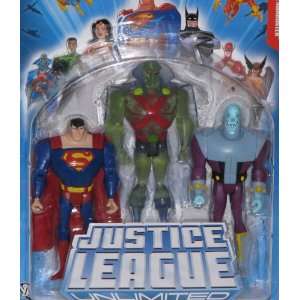  League Unlimited Superman, Brainiac, Martian Manhunter Toys & Games